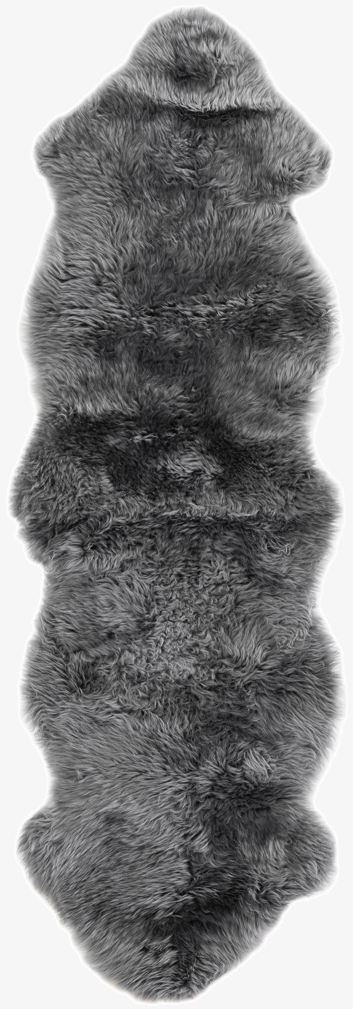 55cm x 183cm Natural Sheepskin Freeform Rug