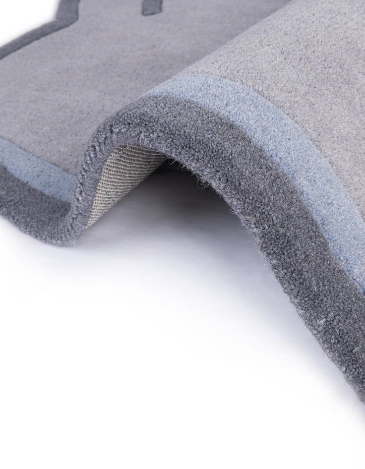 Detail image of 4' 1 x 4' 6 Playtime Kids Wool Freeform Rug