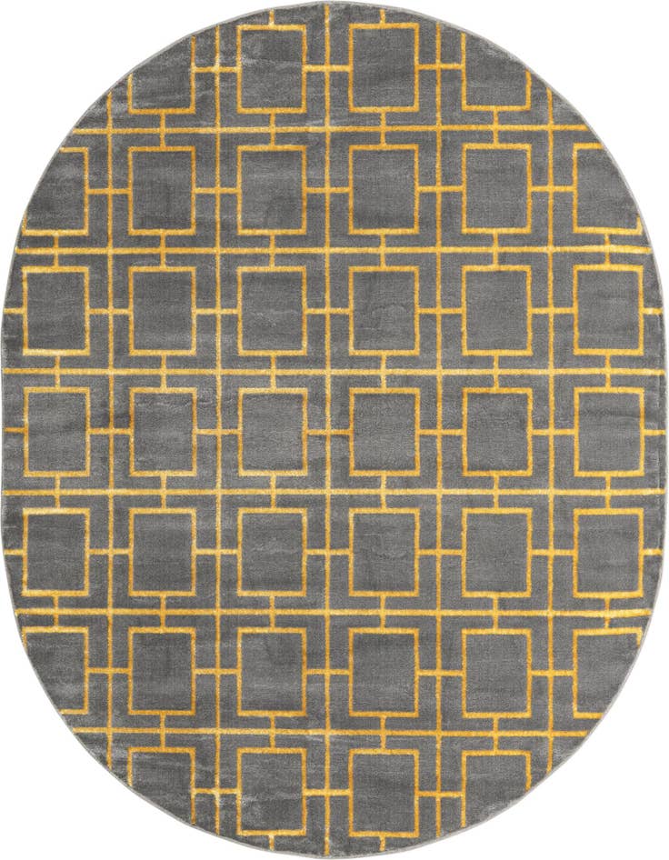 Detail image of 7' 10 x 10' Marilyn Monroe™ Glam Deco Oval Rug