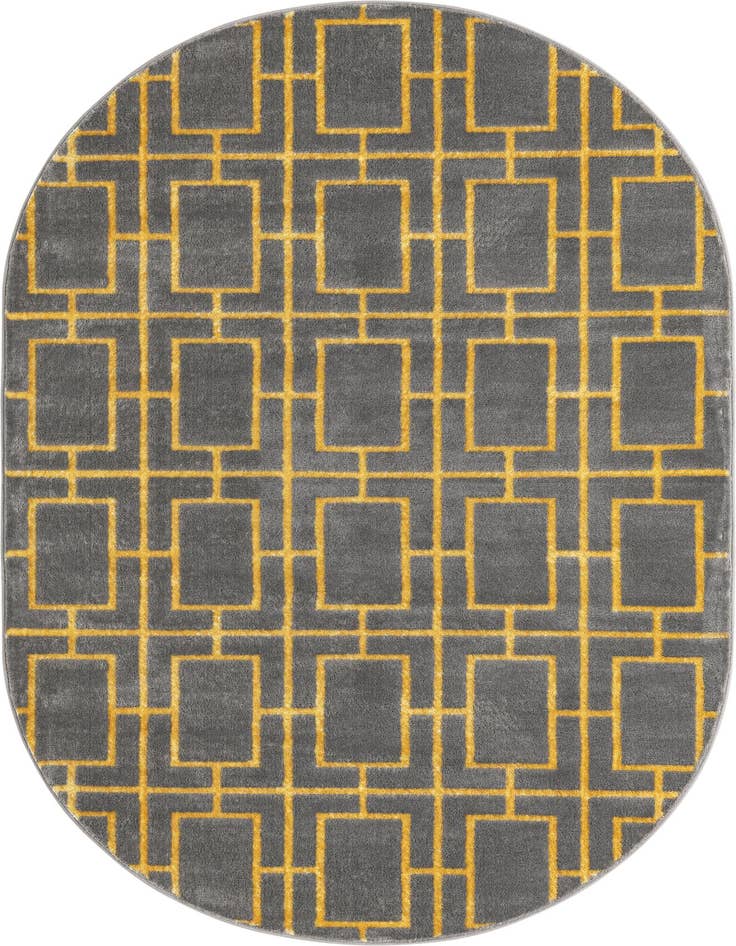 Detail image of 5' 3 x 8' Marilyn Monroe™ Glam Deco Oval Rug