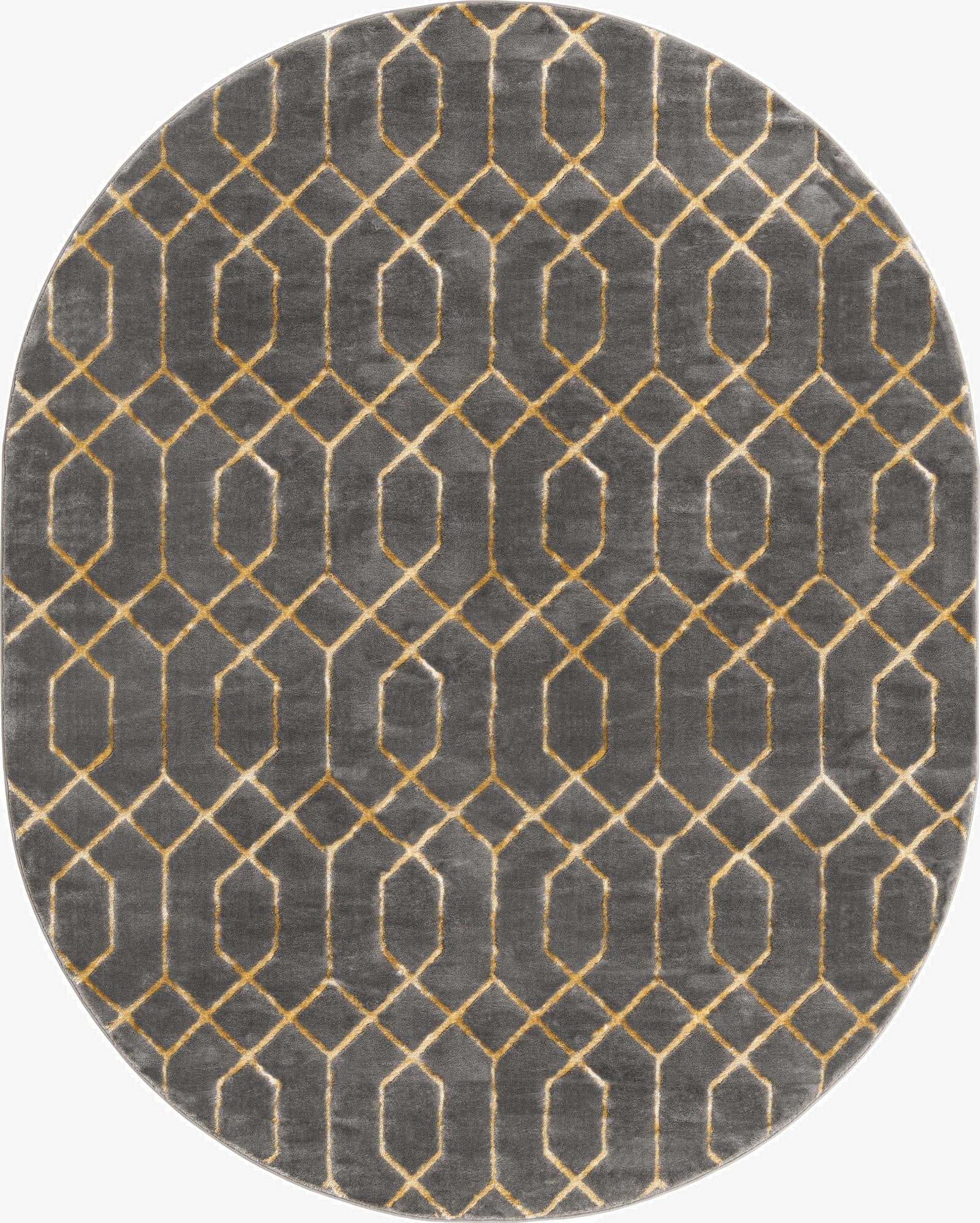 7' 10 x 10'  Marilyn Monroe&trade; Glam Trellis Oval Rug