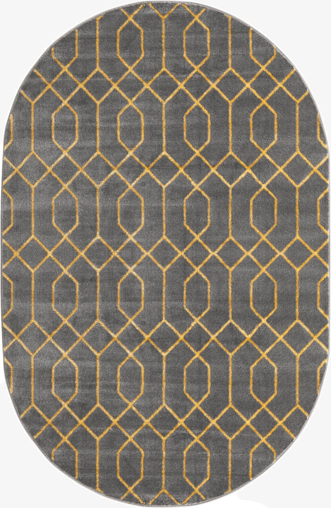 5' 3 x 8'  Marilyn Monroe&trade; Glam Trellis Oval Rug