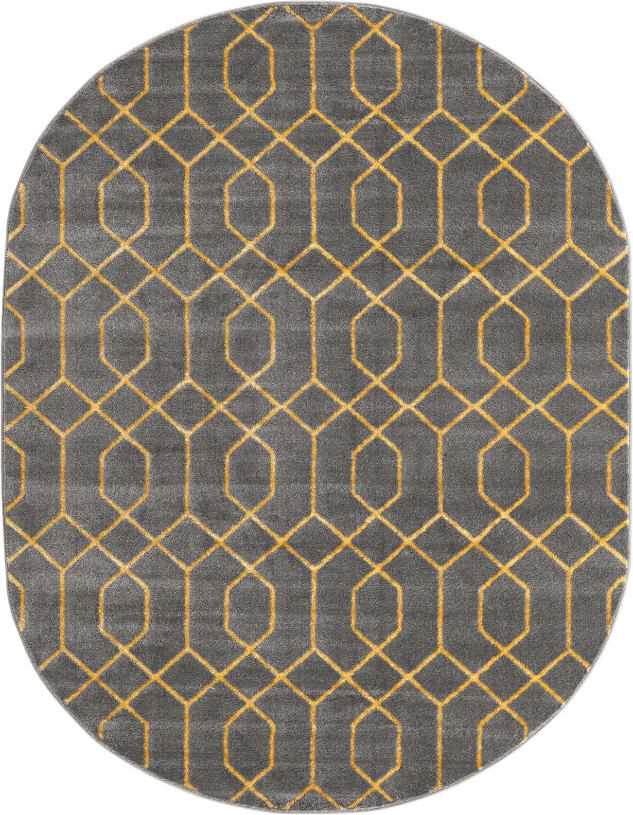 Primary image 5' 3 x 8'  Marilyn Monroe&trade; Glam Trellis Oval Rug