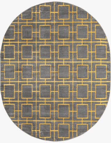 7' 10 x 10' Marilyn Monroe™ Glam Deco Oval Rug