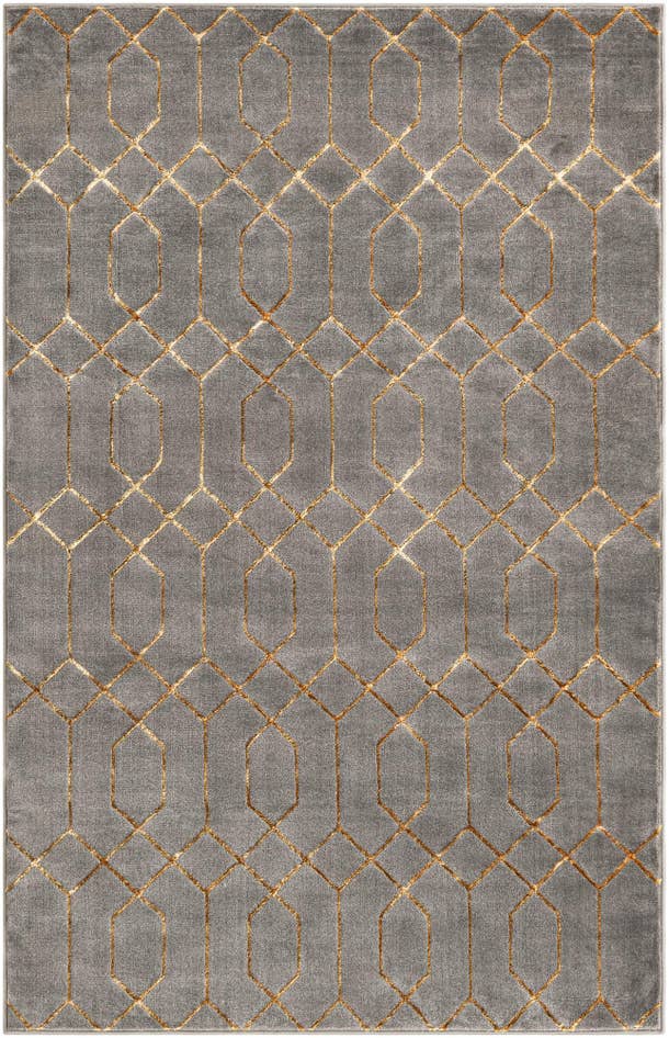 Detail image of 5' 3 x 8' Marilyn Monroe™ Glam Trellis Rug