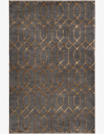 Gray Gold Marilyn Monroe™ Glam Trellis Rug