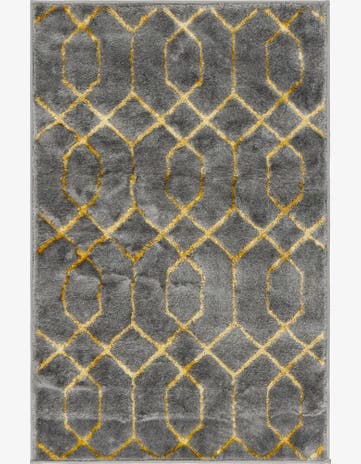 Gray Gold Marilyn Monroe™ Glam Trellis Rug