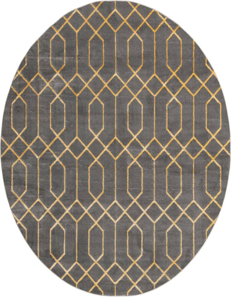 Detail image of 7' 10 x 7' 10 Marilyn Monroe™ Glam Trellis Round Rug