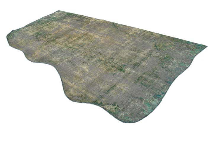 5' 7 x 9' 7 Hand Knotted Ultra Vintage Persian Wool Rug