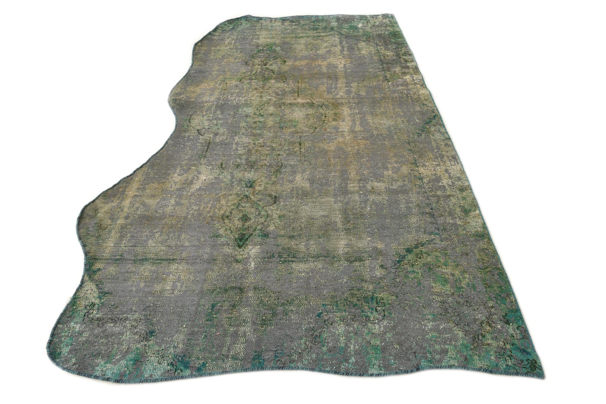 5' 7 x 9' 7 Hand Knotted Ultra Vintage Persian Wool Rug