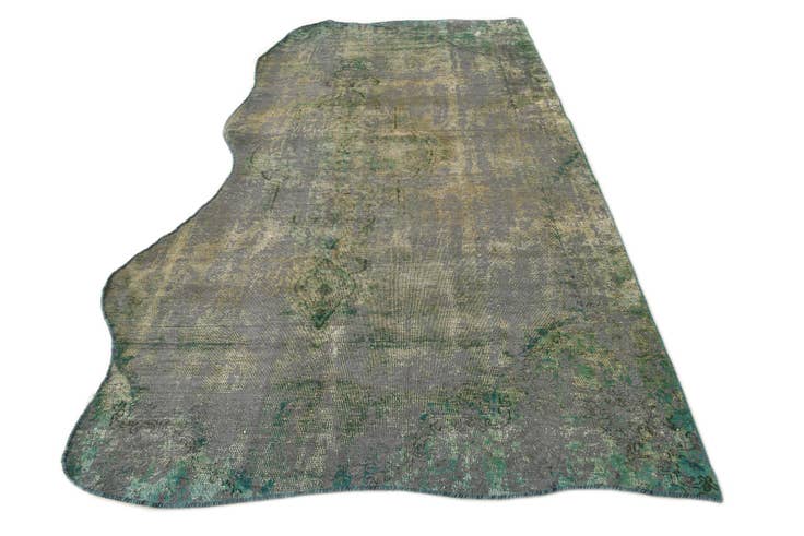 Detail image of 5' 7 x 9' 7 Hand Knotted Ultra Vintage Persian Wool Rug
