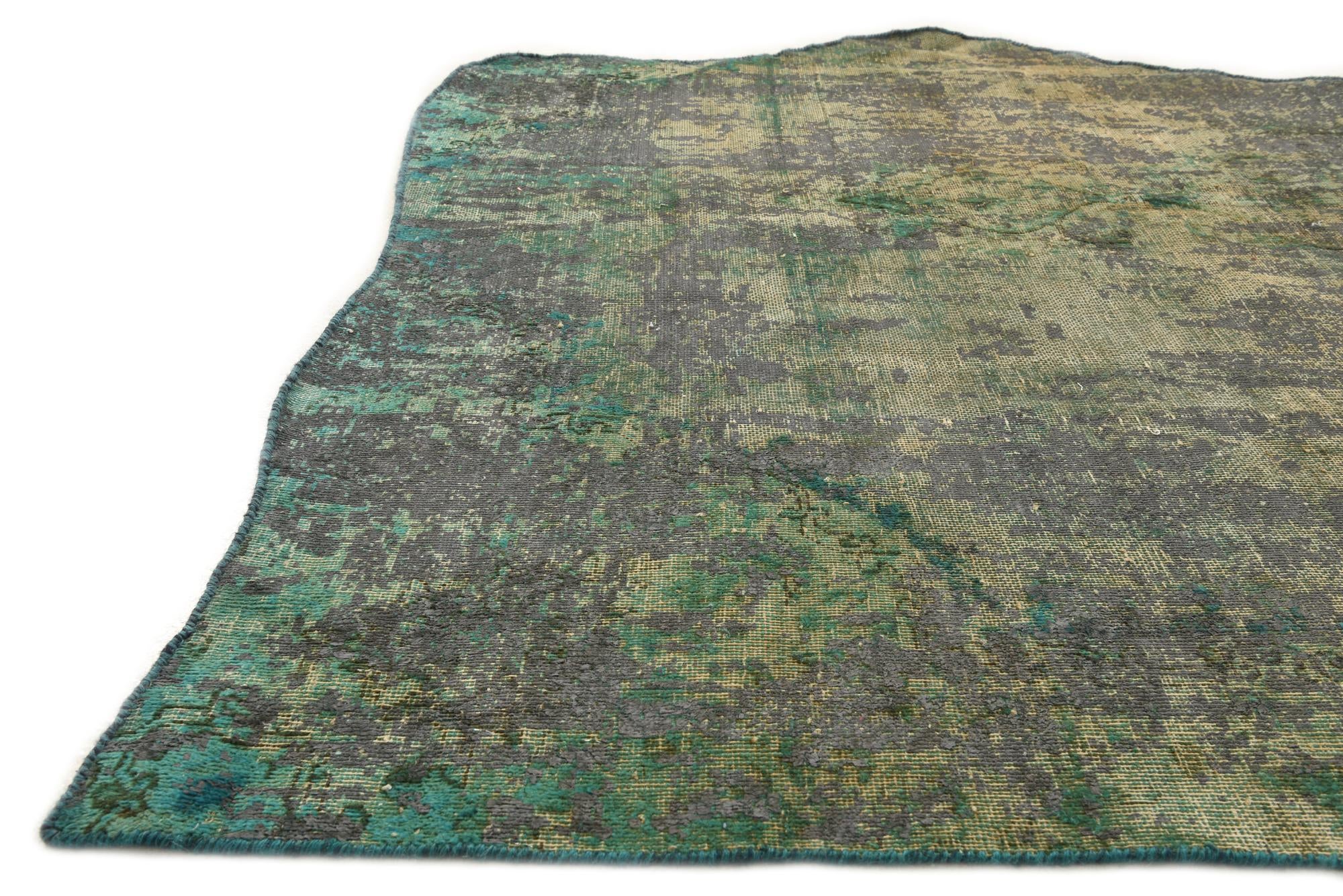 5' 7 x 9' 7 Hand Knotted Ultra Vintage Persian Wool Rug