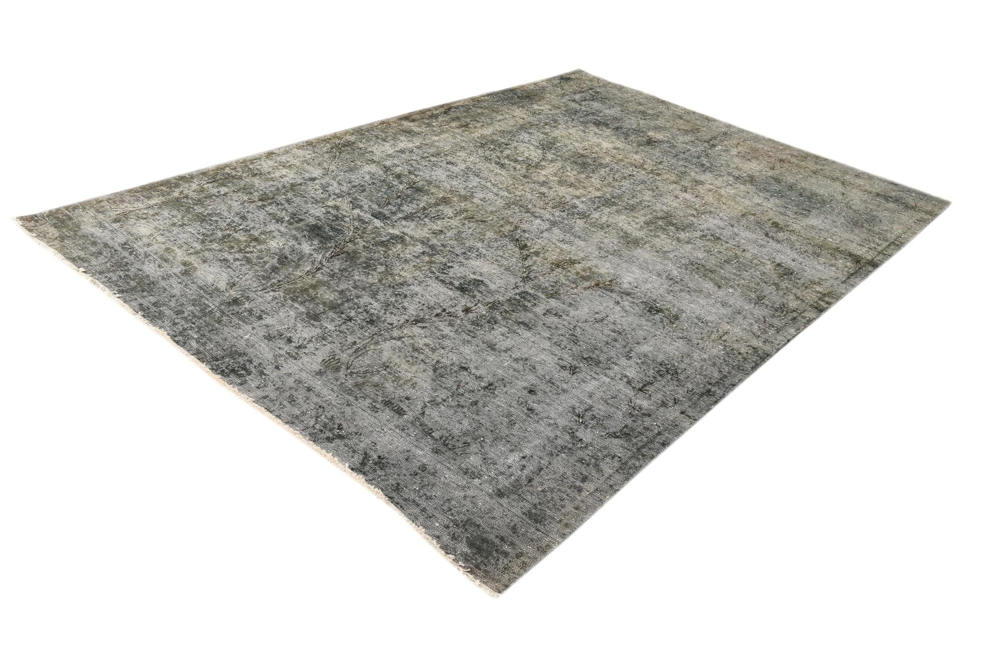 6' 8 x 10' Hand Knotted Ultra Vintage Persian Wool Rug