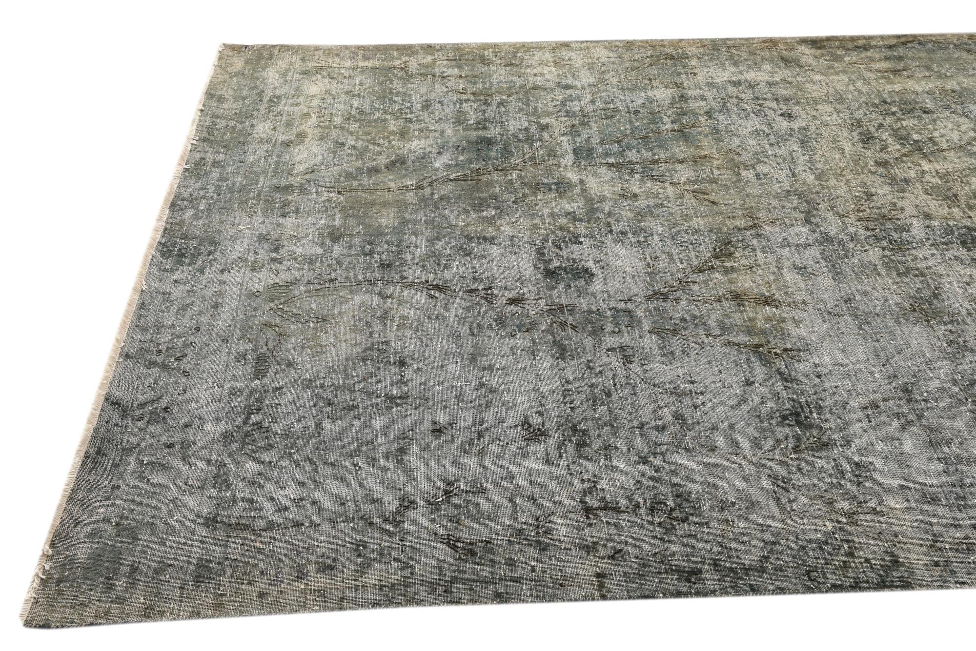 6' 8 x 10' Hand Knotted Ultra Vintage Persian Wool Rug