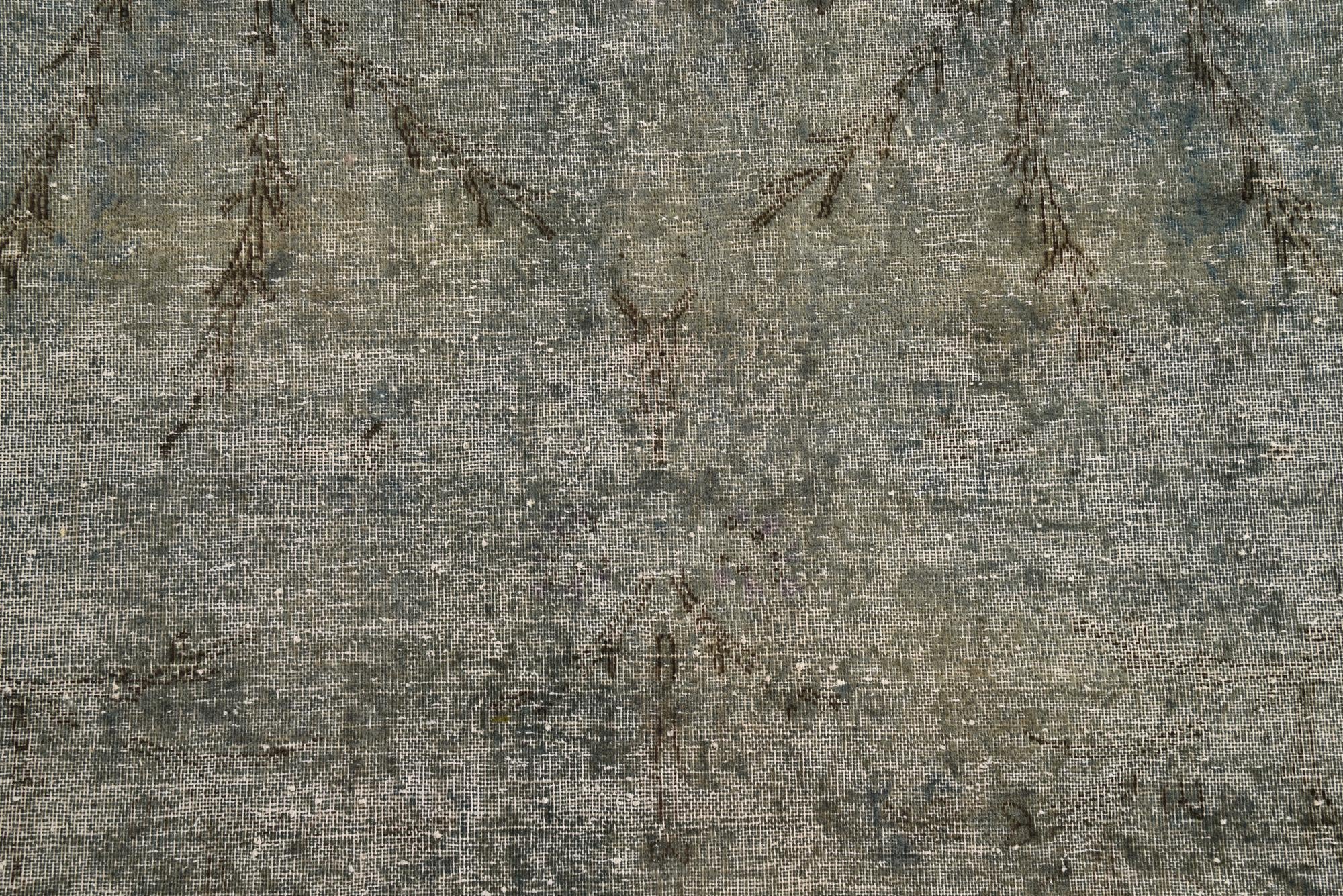 6' 8 x 10' Hand Knotted Ultra Vintage Persian Wool Rug