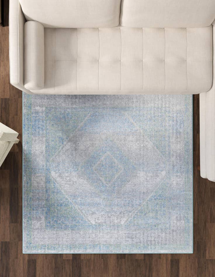 Detail image of 7' 10 x 7' 10 Kamala Washable Square Rug