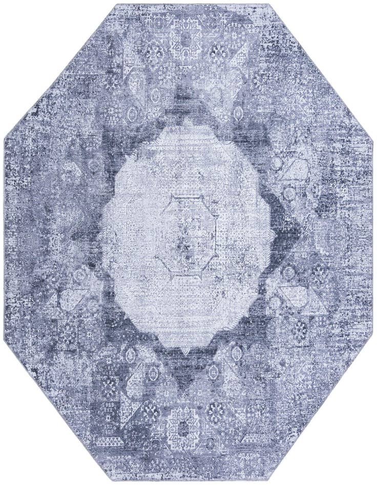 Detail image of 7' 10 x 7' 10 Washable Yara Octagon Rug