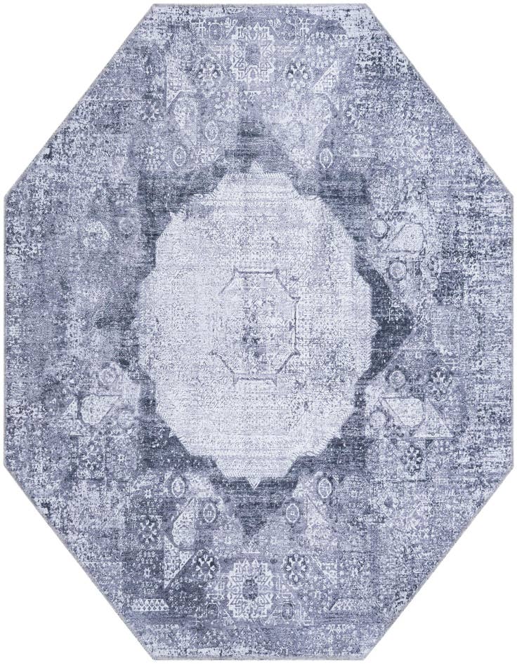 Detail image of 5' x 5' Washable Yara Octagon Rug