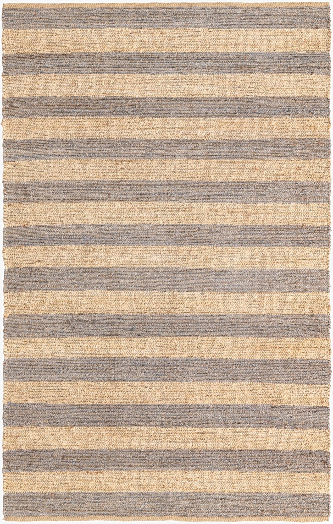 5' 1 x 8'  Hand Braided Jute Rug
