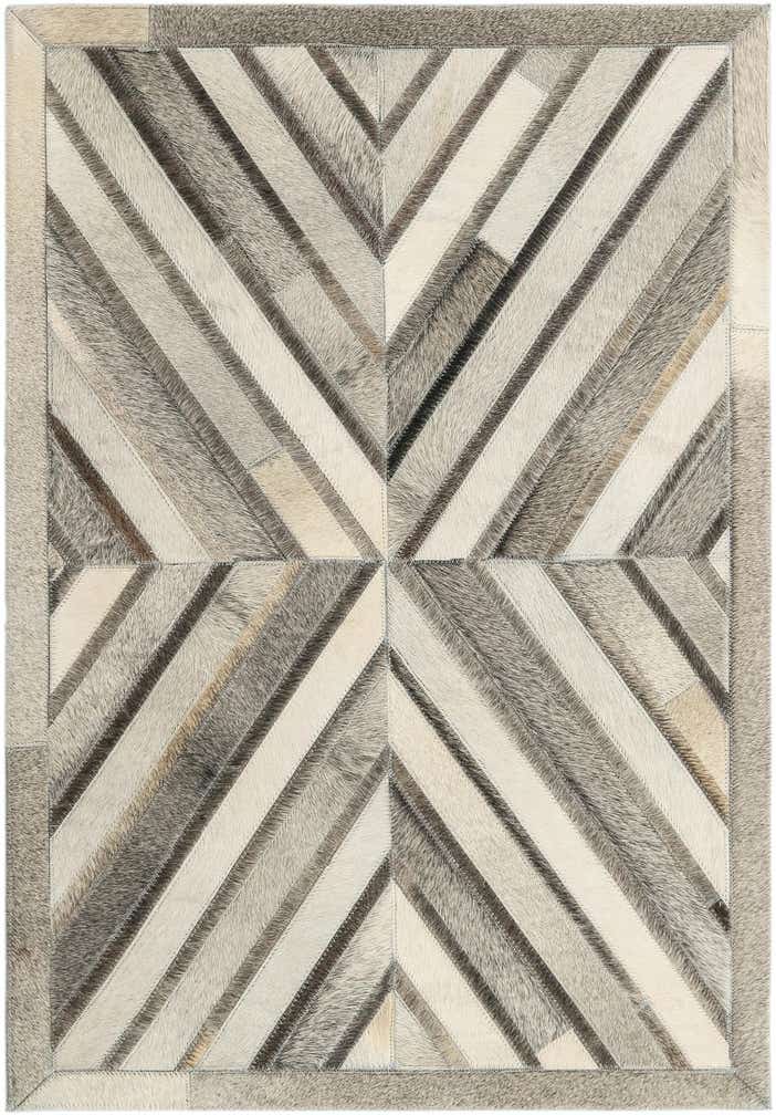2' x 3' 1 Cowhide Leather Rug