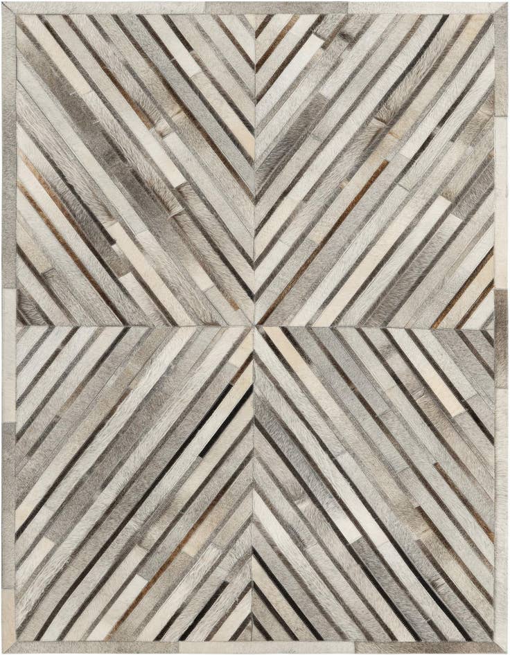 Detail image of 4' 1 x 6' 1 Cowhide Leather Rug