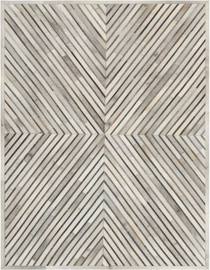 Detail image of 6' 1 x 9' Cowhide Leather Rug