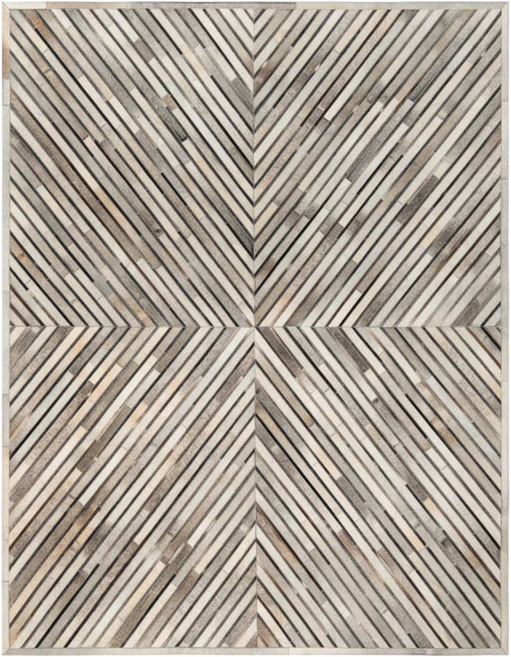 Detail image of 7' 10 x 10' Cowhide Leather Rug