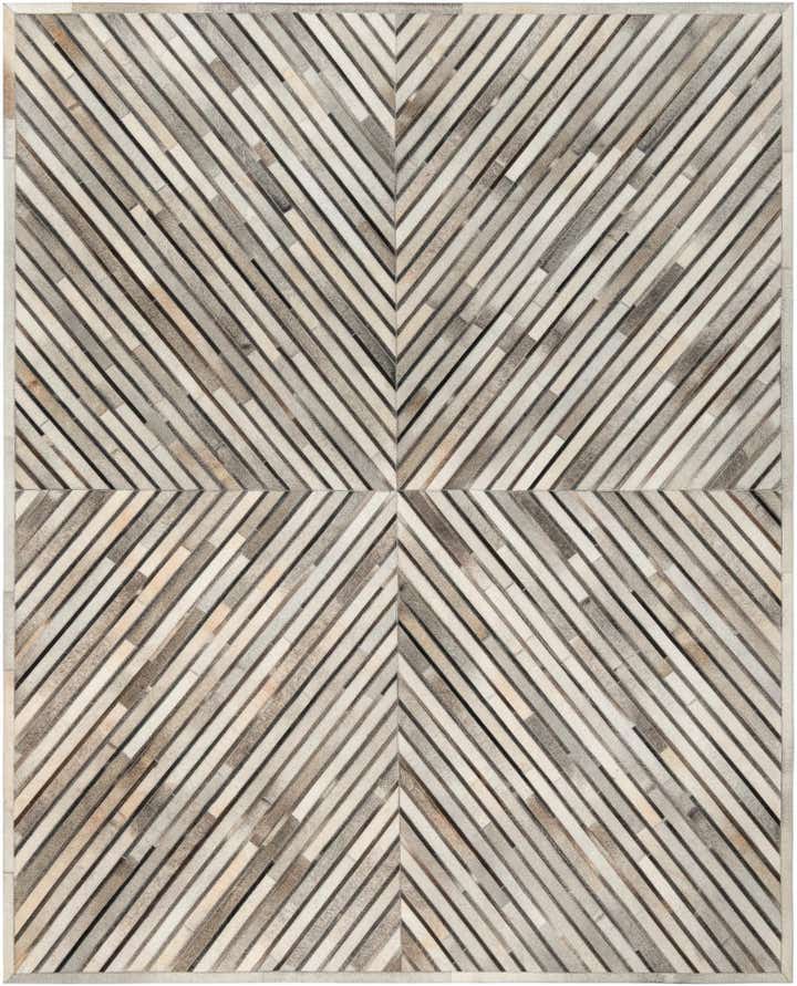 7' 10 x 10' Cowhide Leather Rug