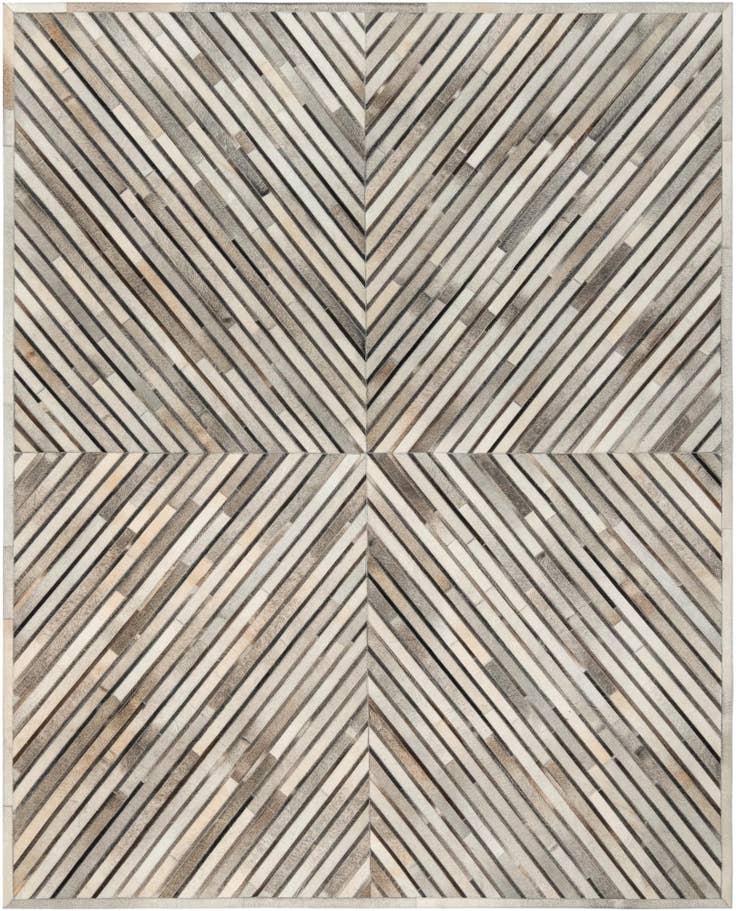 Detail image of 7' 10 x 10' Cowhide Leather Rug