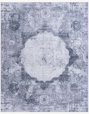 Gray Ivory Washable Yara Rug