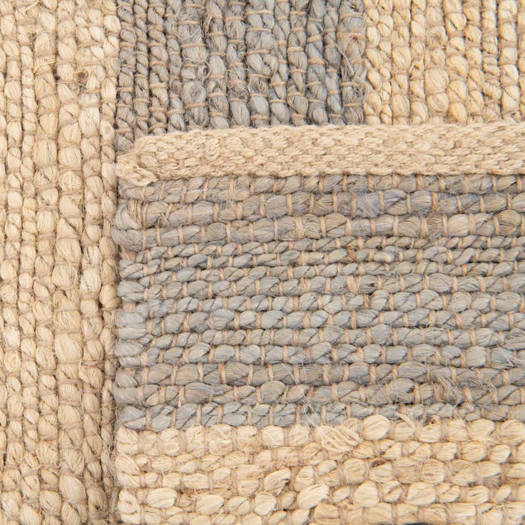 Detail image of 2' 2 x 6' 1 Handmade Braided Jute Runner Rug