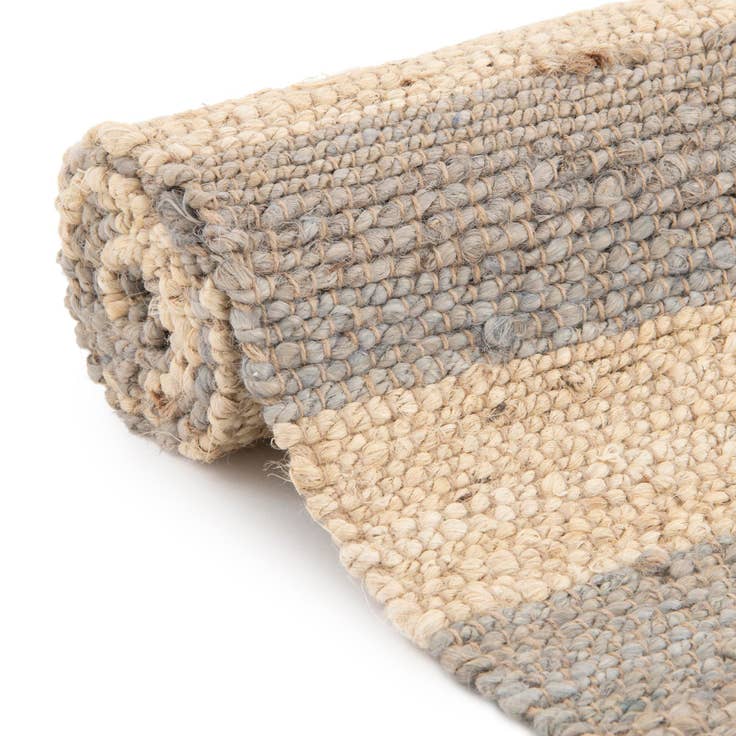 Detail image of 2' 2 x 6' 1 Handmade Braided Jute Runner Rug