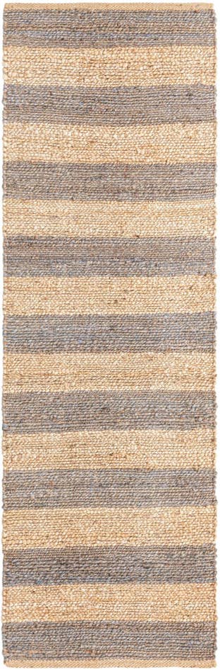 Detail image of 2' 2 x 6' 1 Handmade Braided Jute Runner Rug