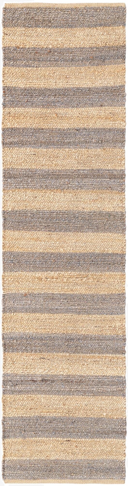 2' 2 x 8'  Hand Braided Jute Runner Rug