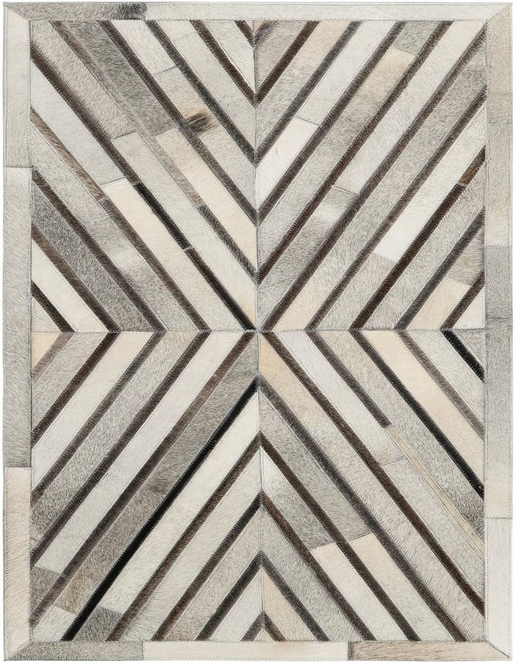 Detail image of 2' 2 x 4' 1 Cowhide Leather Runner Rug