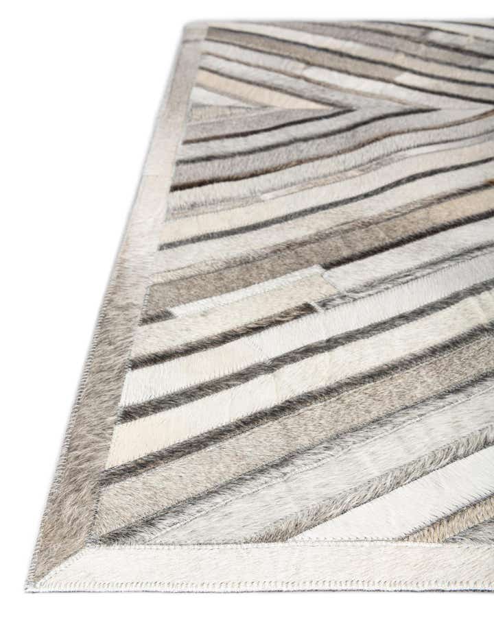 2' 2 x 4' 1 Cowhide Leather Runner Rug