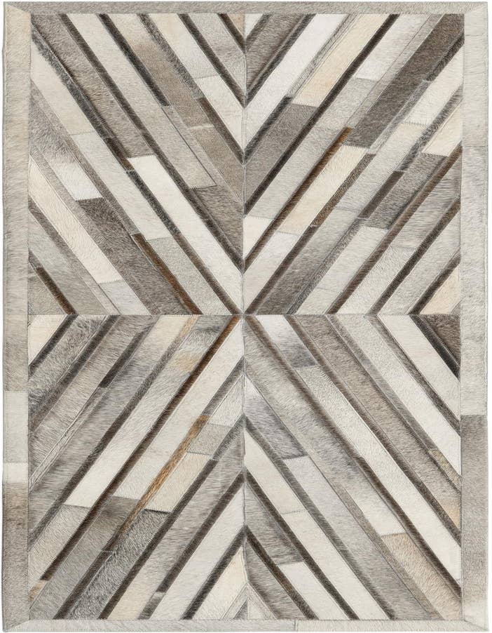 Detail image of 2' 2 x 6' 1 Cowhide Leather Runner Rug