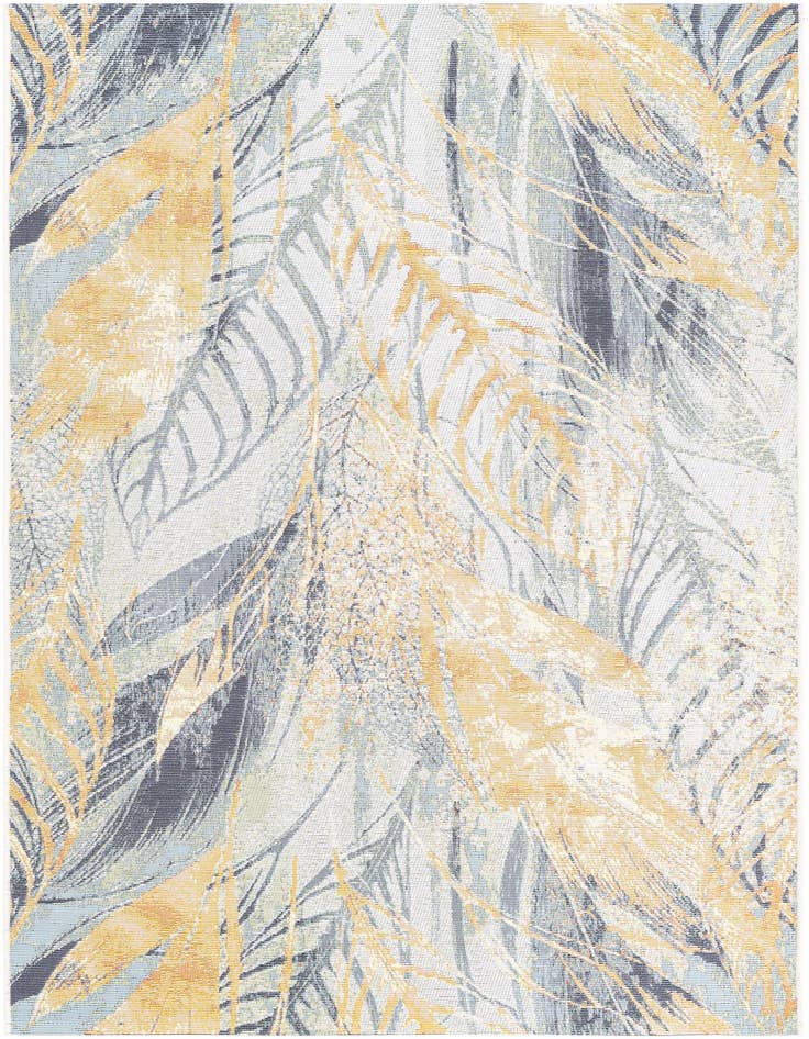 Detail image of 4' x 6' Easy-Clean Botanical Indoor / Outdoor Rug