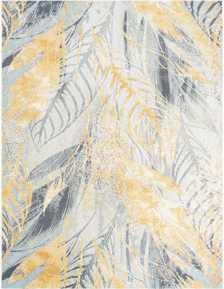 Detail image of 6' x 9' Easy-Clean Botanical Indoor / Outdoor Rug