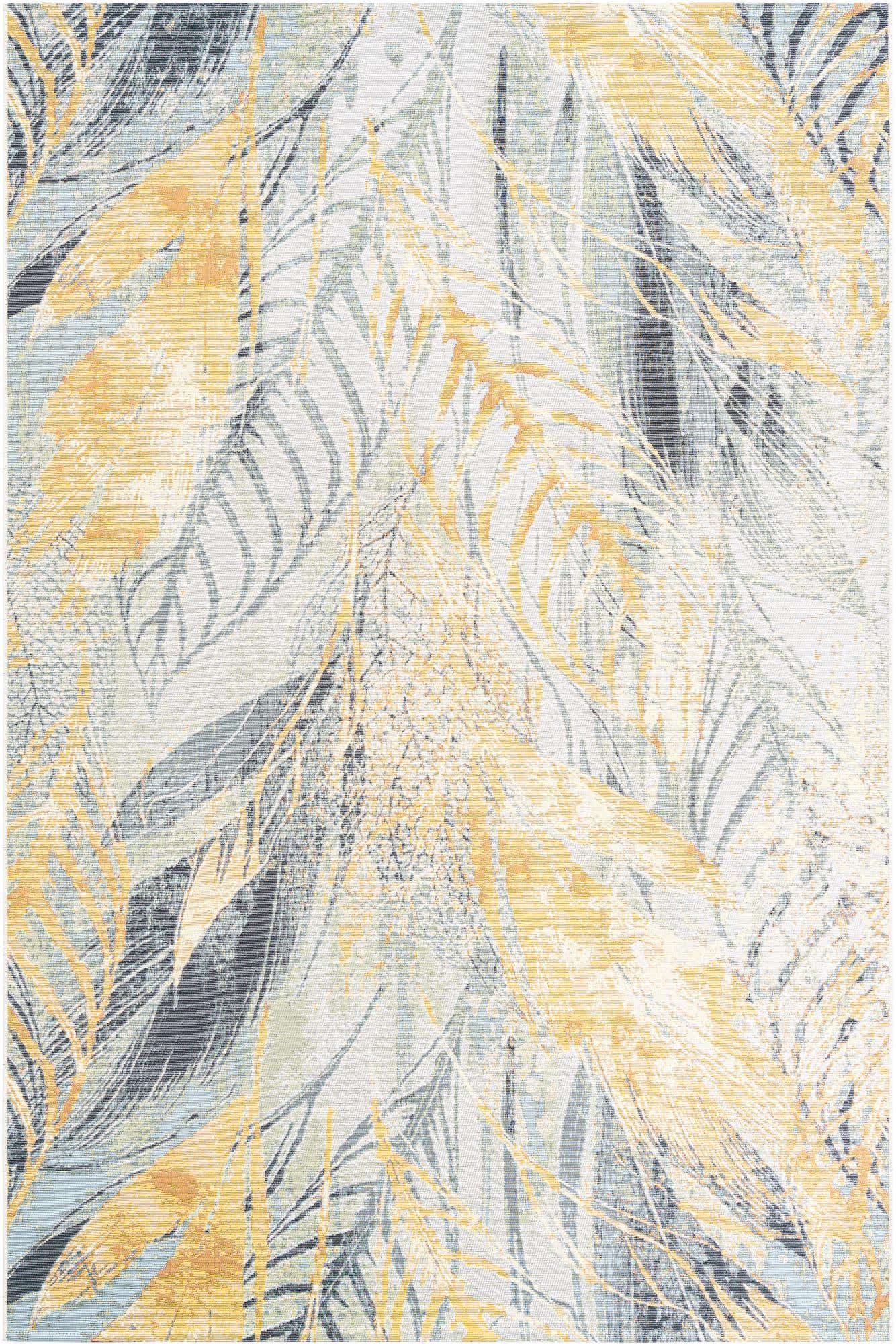 6' x 9' Easy-Clean Botanical Indoor / Outdoor Rug