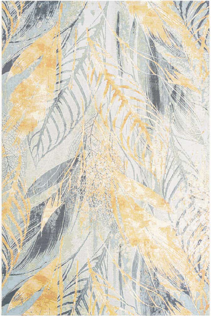 6' x 9' Easy-Clean Botanical Indoor / Outdoor Rug