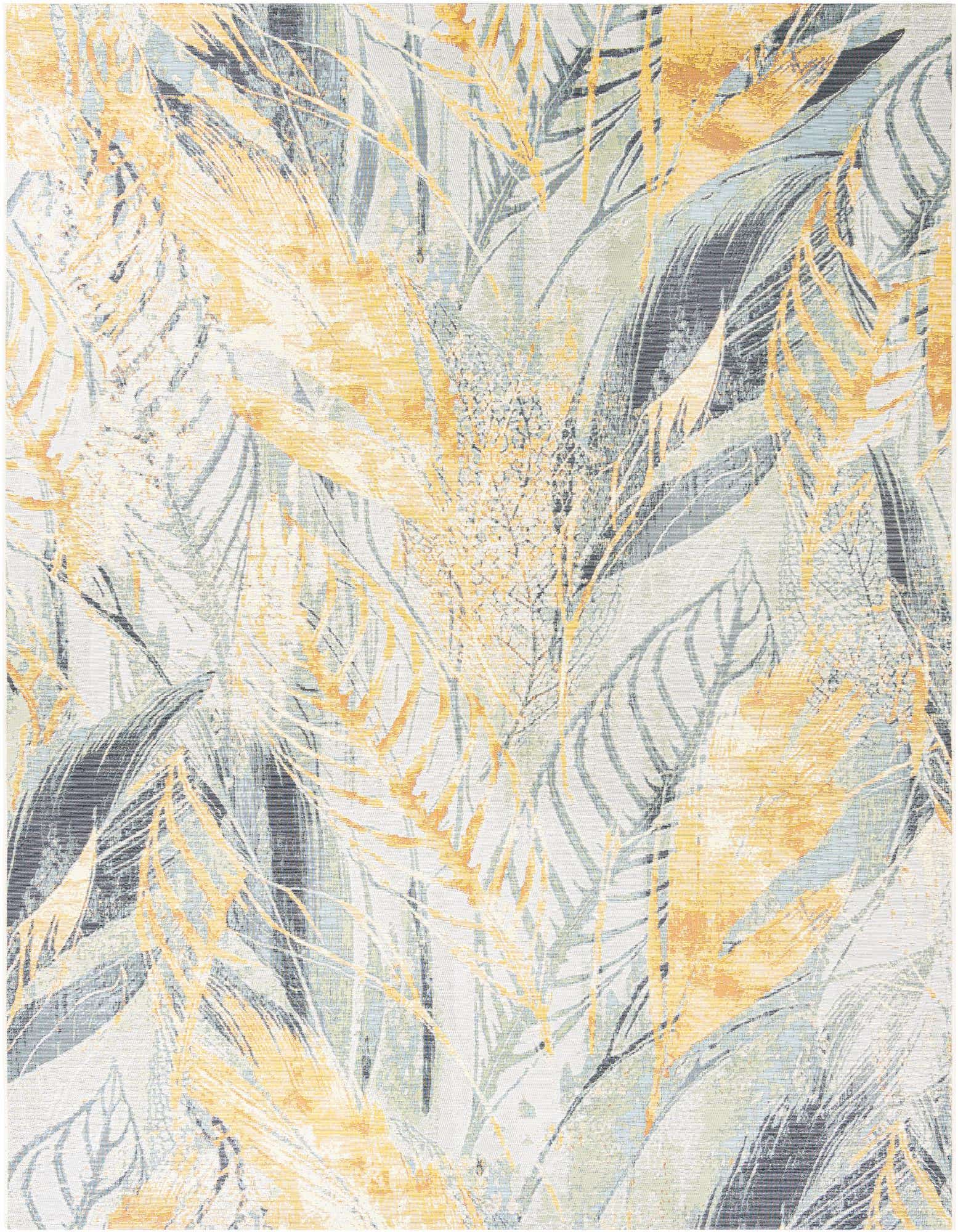 7' 10 x 10' Easy-Clean Botanical Indoor / Outdoor Rug