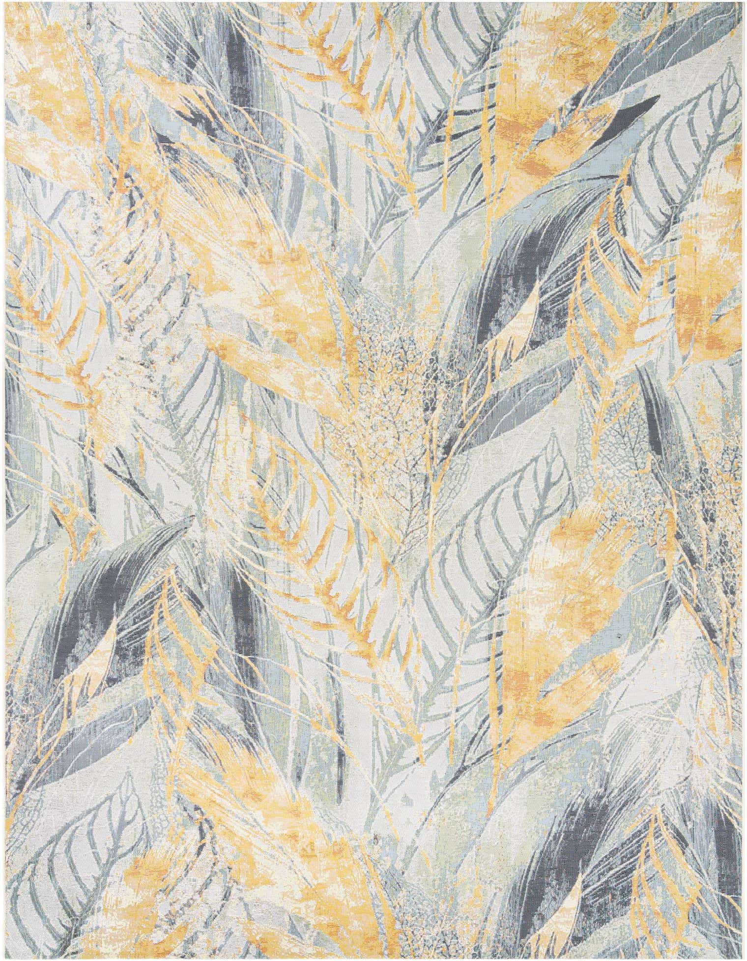 9' x 12' Easy-Clean Botanical Indoor / Outdoor Rug