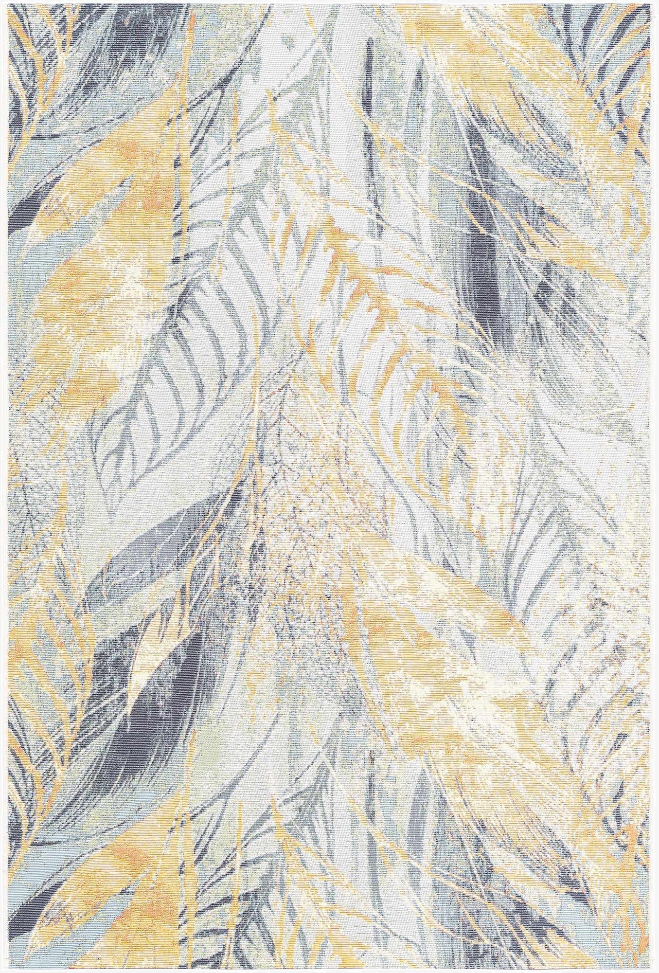 4' x 6'  Washable Botanical Indoor / Outdoor Rug