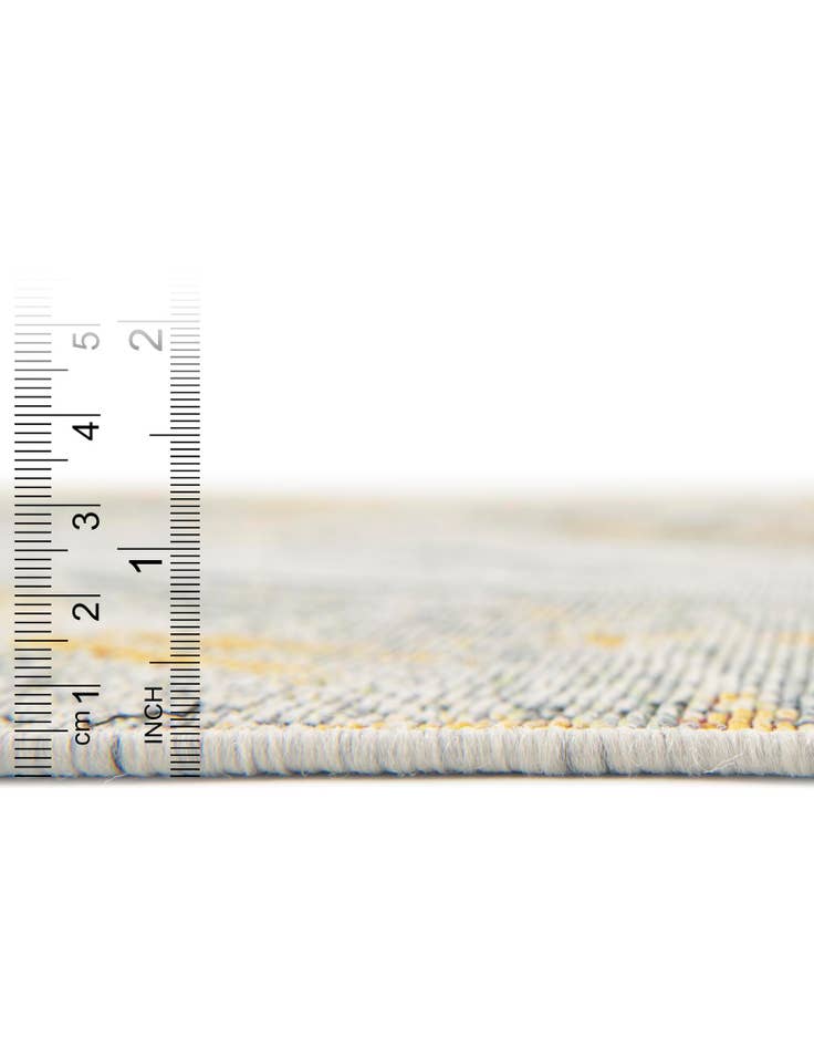 Detail image of 4' x 4' Easy-Clean Botanical Indoor / Outdoor Round Rug