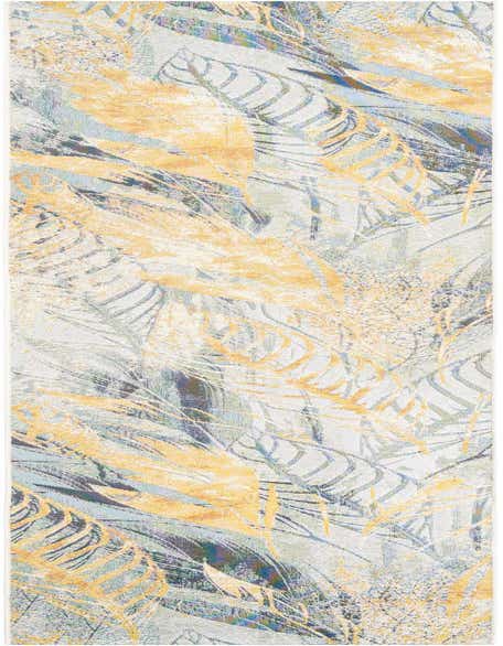 2' 7 x 12' Easy-Clean Botanical Indoor / Outdoor Runner Rug