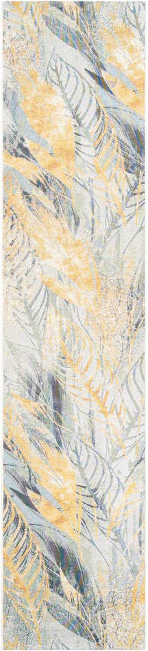 Detail image of 2' 7 x 12' Easy-Clean Botanical Indoor / Outdoor Runner Rug