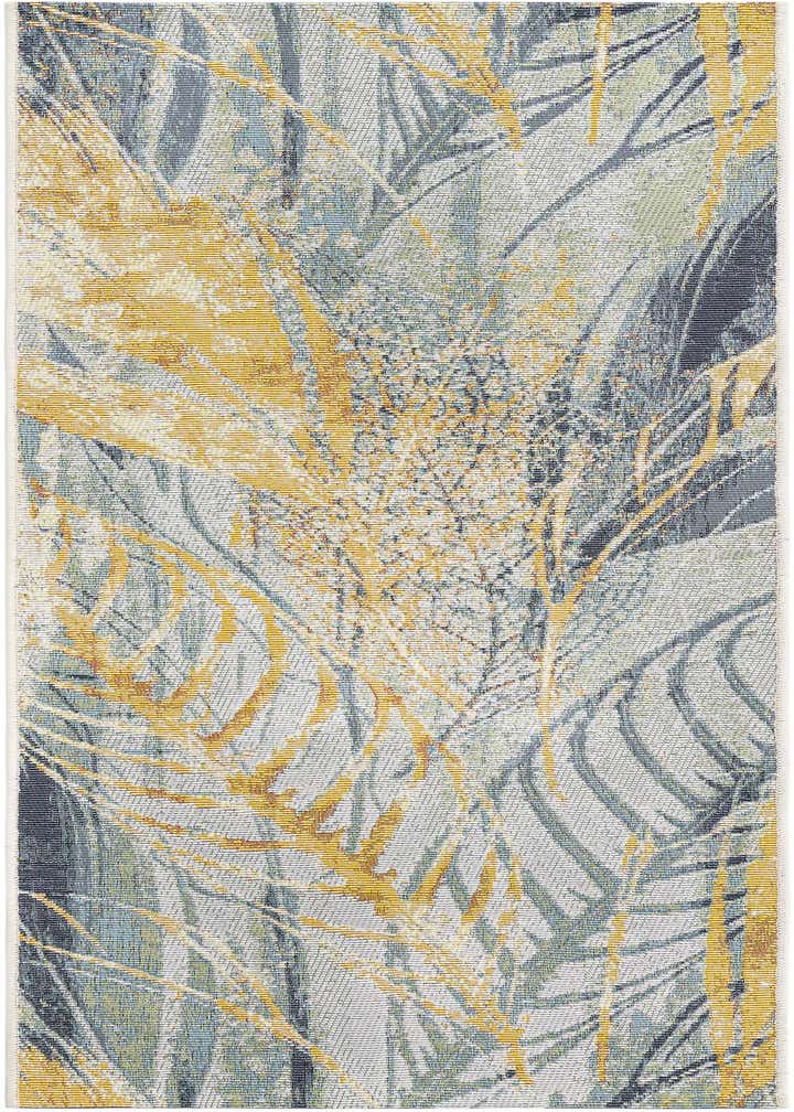 2' x 5' Easy-Clean Botanical Indoor / Outdoor Runner Rug