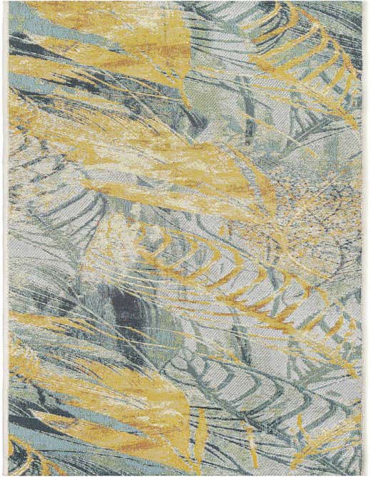 2' x 8' Easy-Clean Botanical Indoor / Outdoor Runner Rug