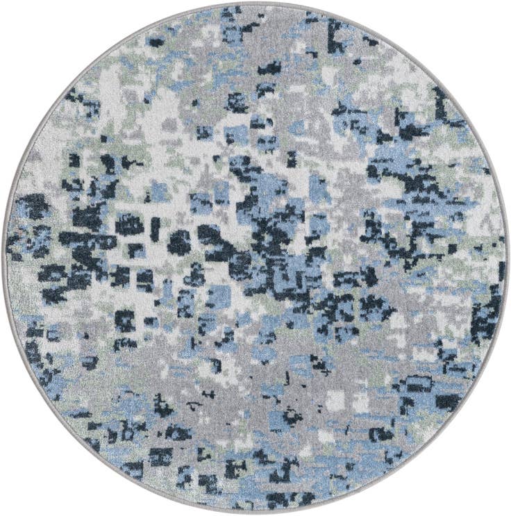 Detail image of 3' 3 x 3' 3 Kamala Washable Round Rug